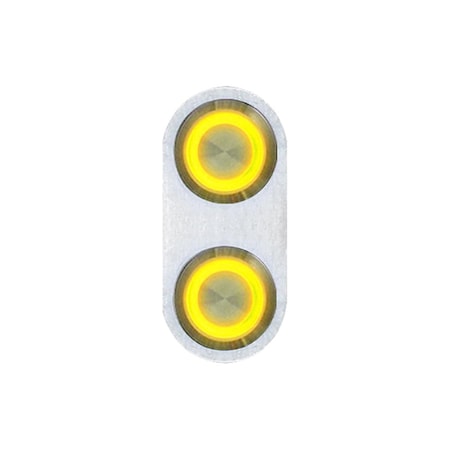Autoloc Power Accessories Daytona Billet Switch With Yellow Led Illumination - Single Switch 12546